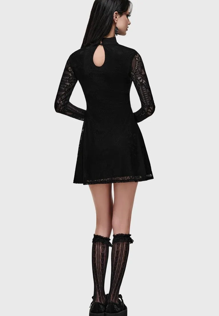 Impericon Bella's Curse Mini Kleid schwarz Spitze