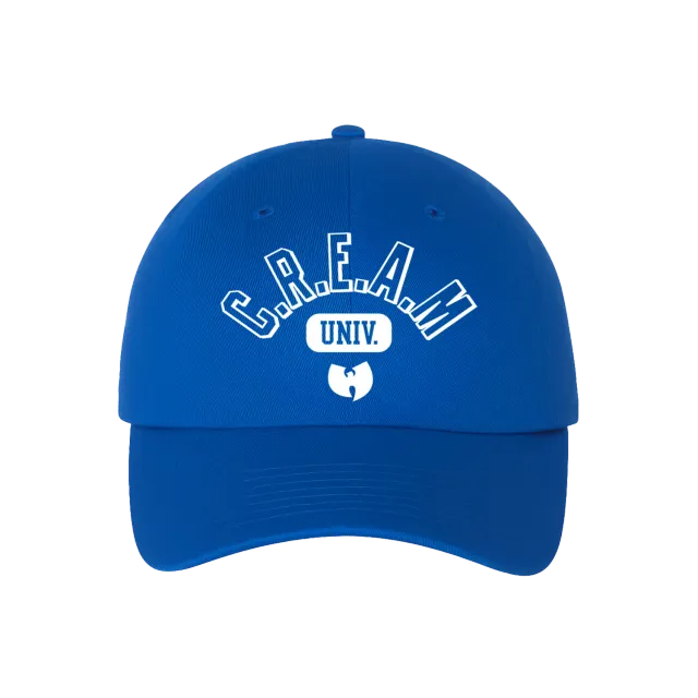 Wu-Tang C.R.E.A.M. University Dad Hat Kids blau