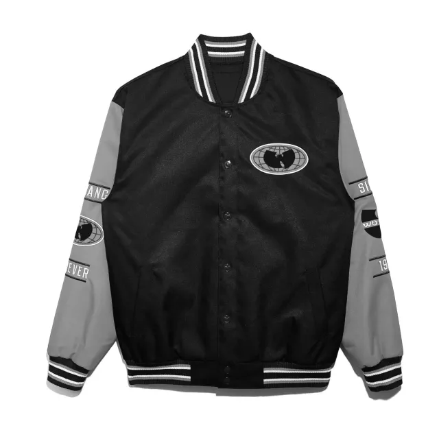 Wu-Tang All-City Jacket Schwarz Grau Collegejacke