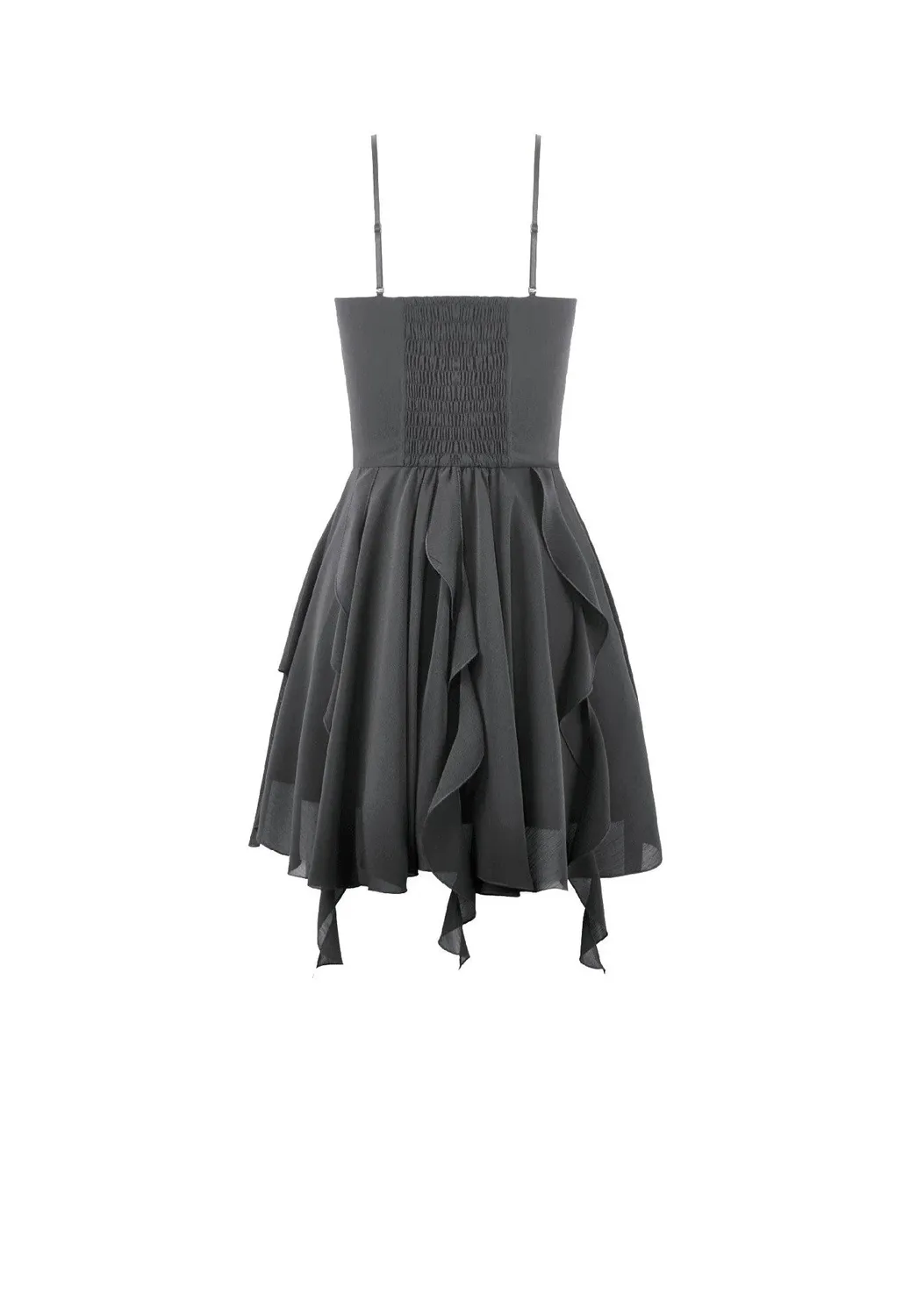 Impericon Goth V-Neck Lace Embroidery Kleid schwarz