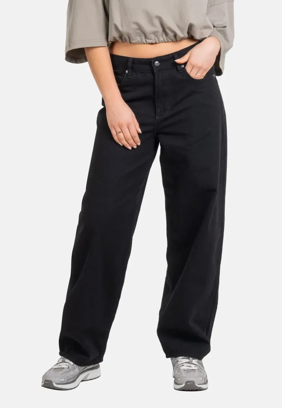 Impericon Chloé Baggy Intense Black Jeans Damen