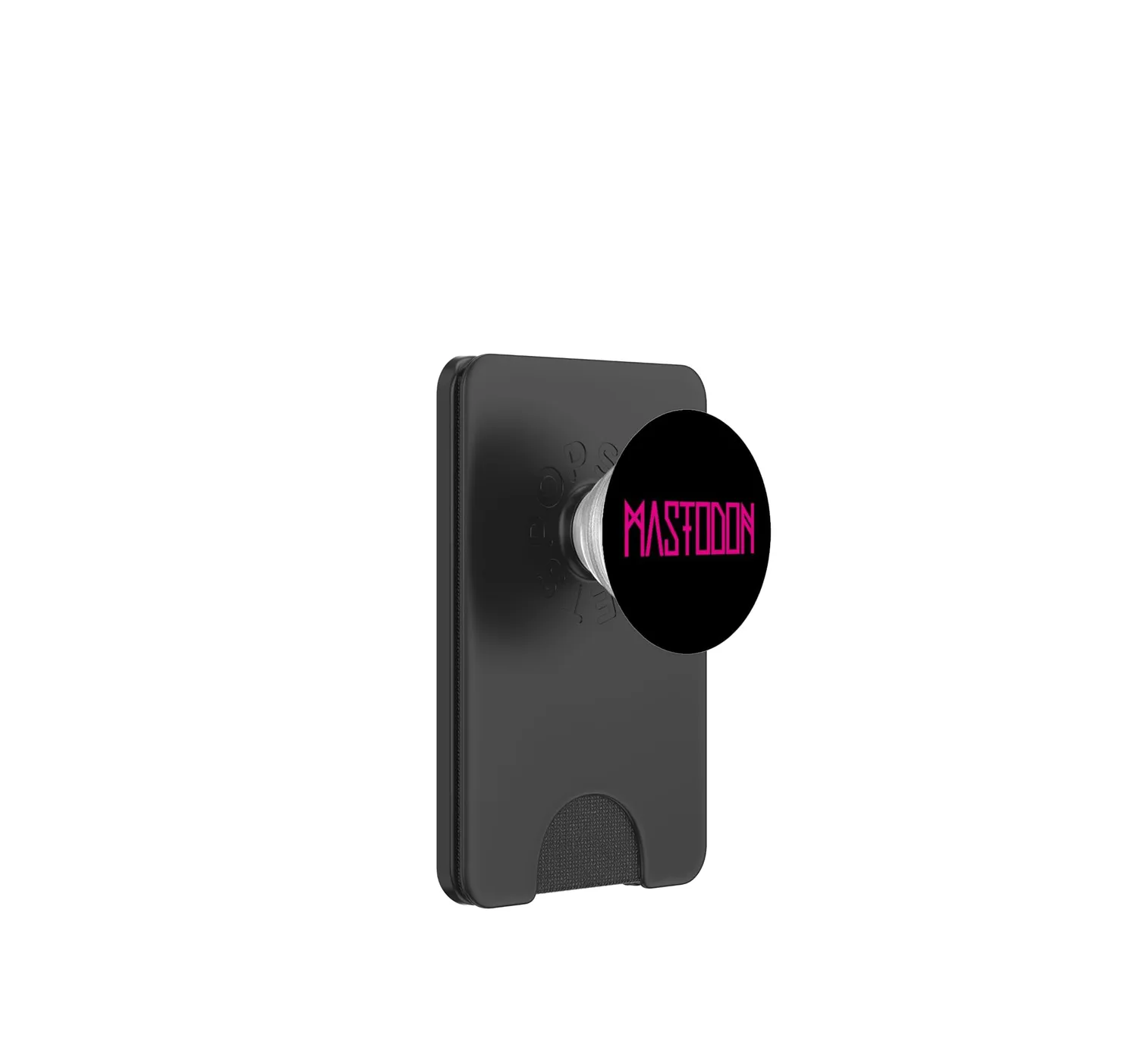 Mastodon Neon Pink Logo PopGrip klebend