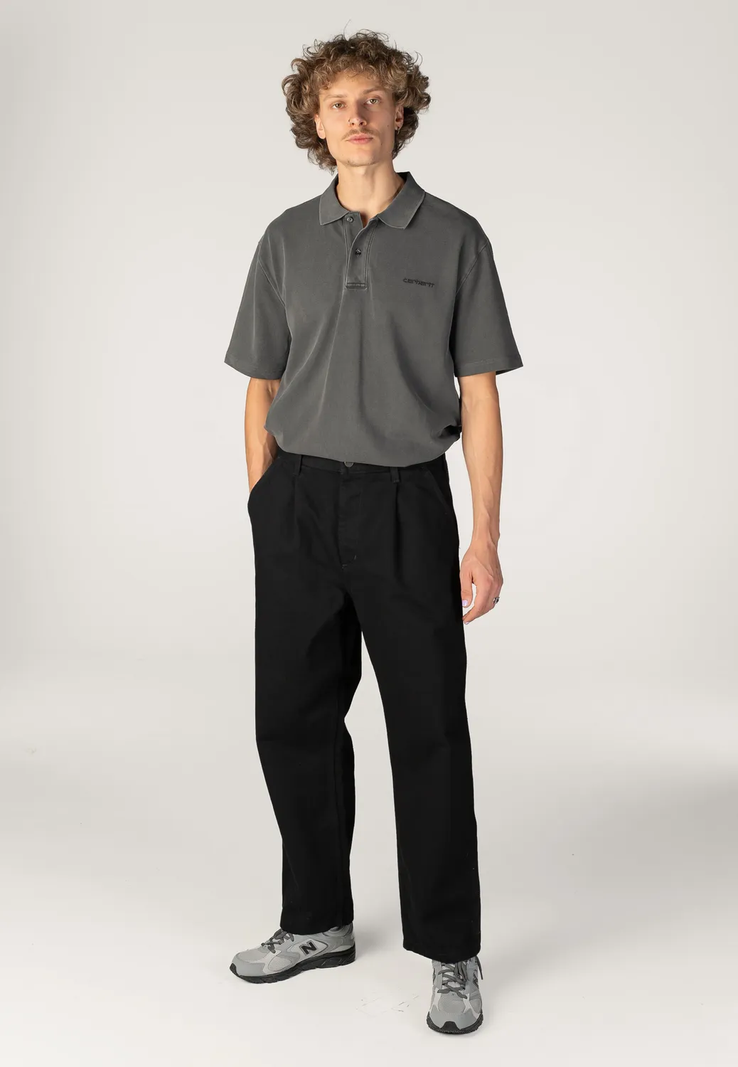 Impericon Jace Rinsed Black Jeans schwarz Tapered Fit