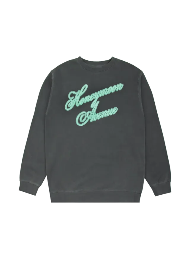 Ariana Grande Honeymoon Avenue Crewneck Puff-Print Baumwolle