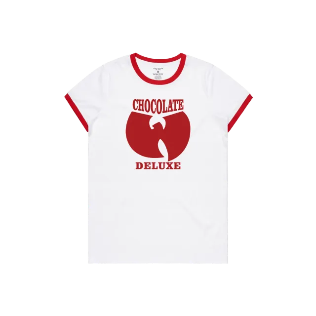 Wu-Tang Chocolate Deluxe Ringer T-Shirt blau Poly-Cotton