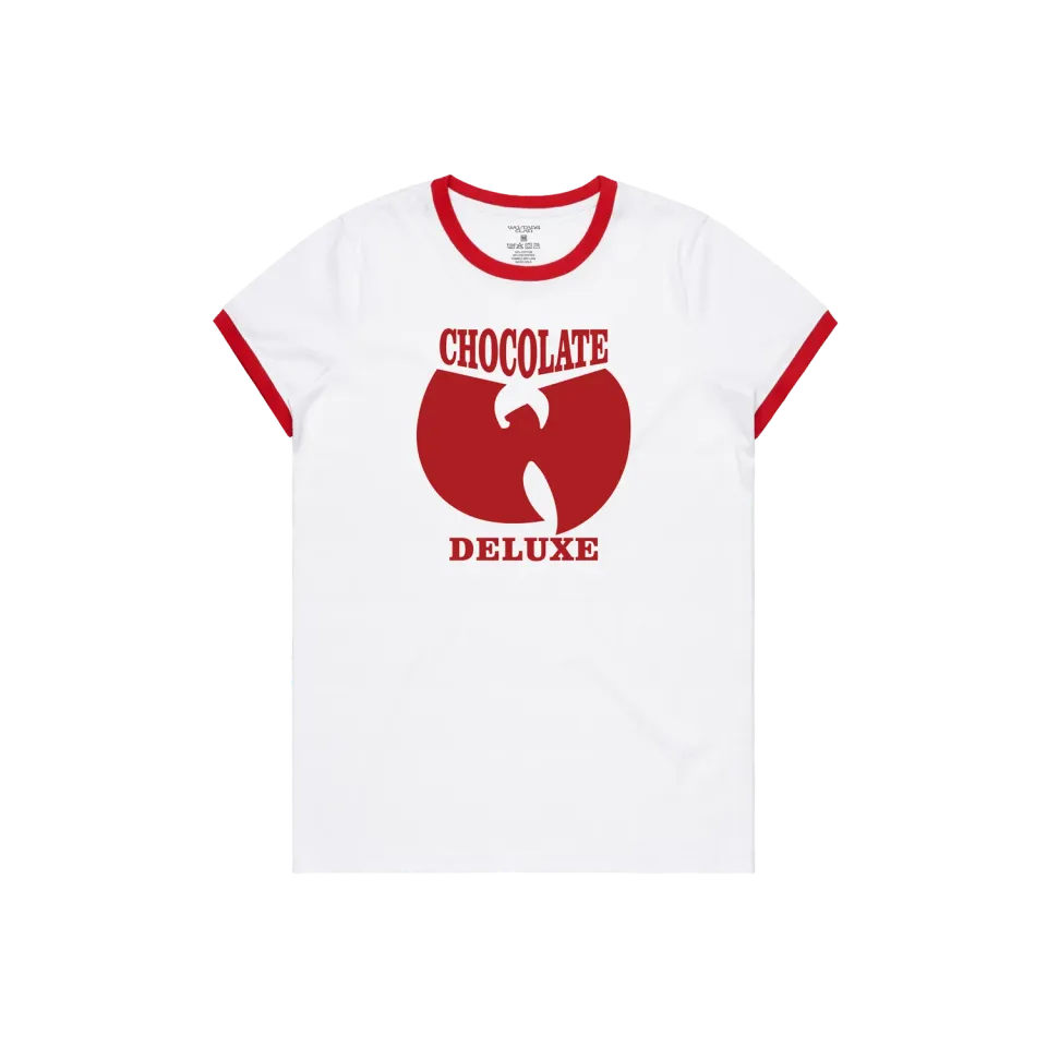 Wu-Tang Chocolate Deluxe Ringer T-Shirt blau Poly-Cotton