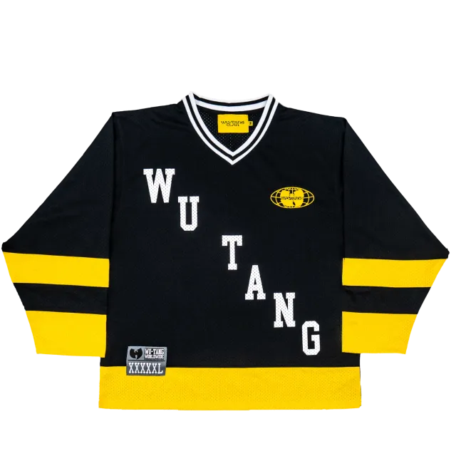 Wu-Tang Forever 36 Hockey Jersey Trikot Mesh schwarz-gelb