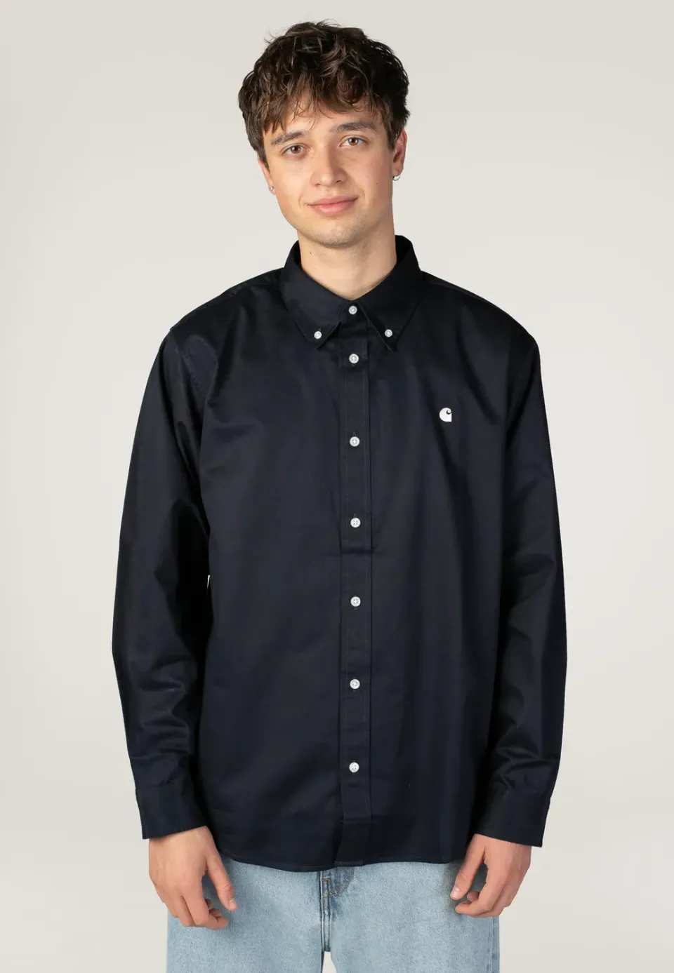 OG Madison Dark Navy Hemd Herren Twill