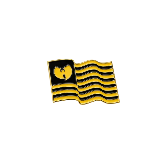 Wu-Tang Freedom Flag Pin schwarz-gold