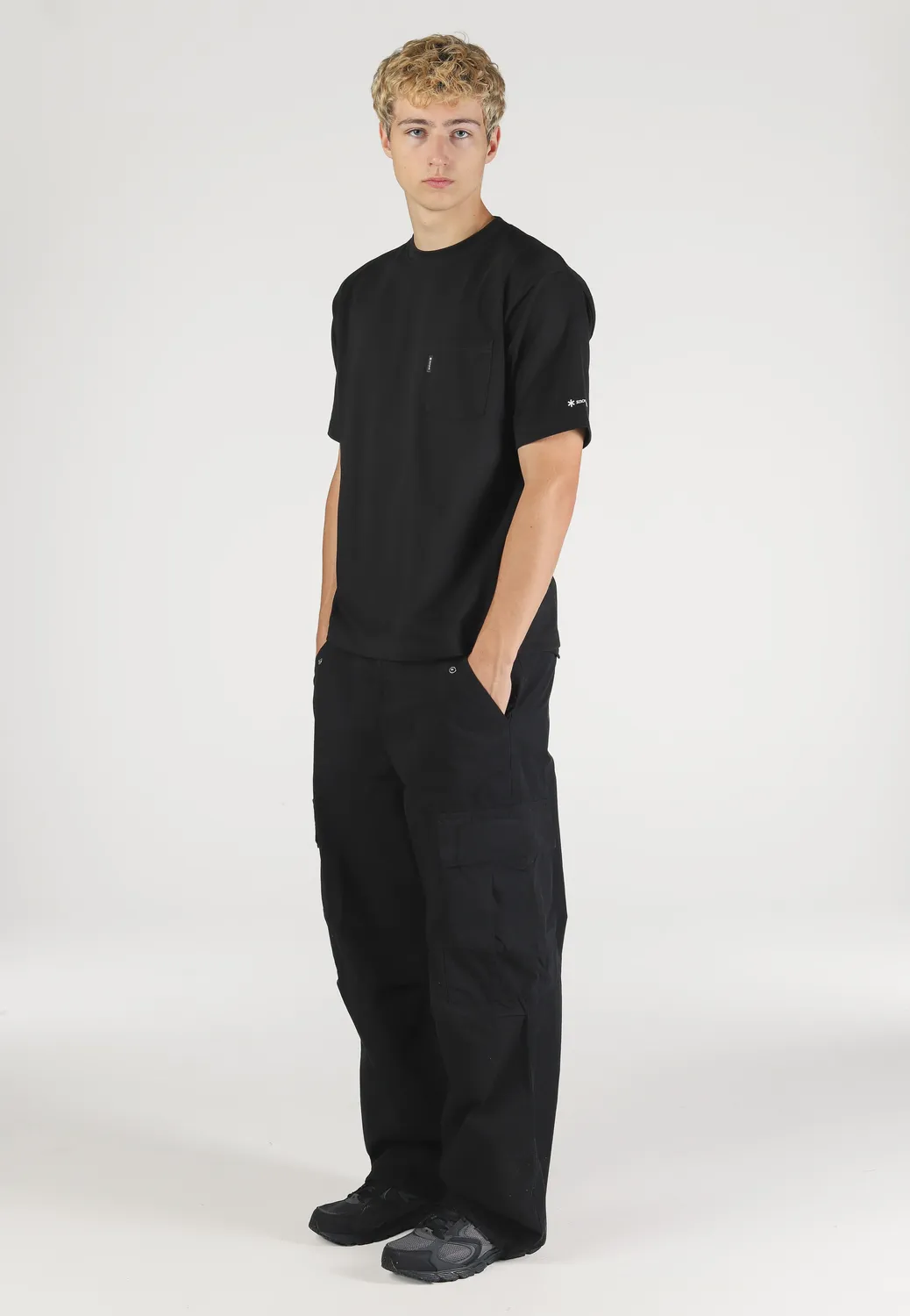 Impericon Osborn Cargo Garment Dyed Black Hose schwarz