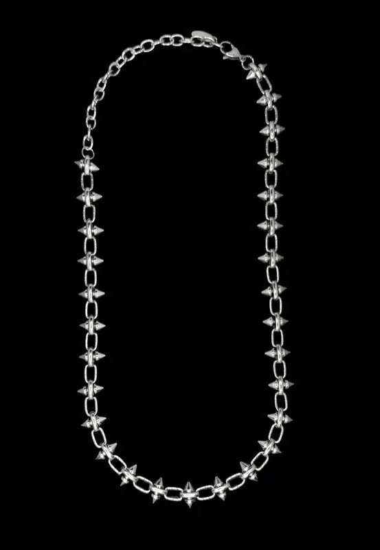 Impericon Double Spike Silver Kette Onesize Metall
