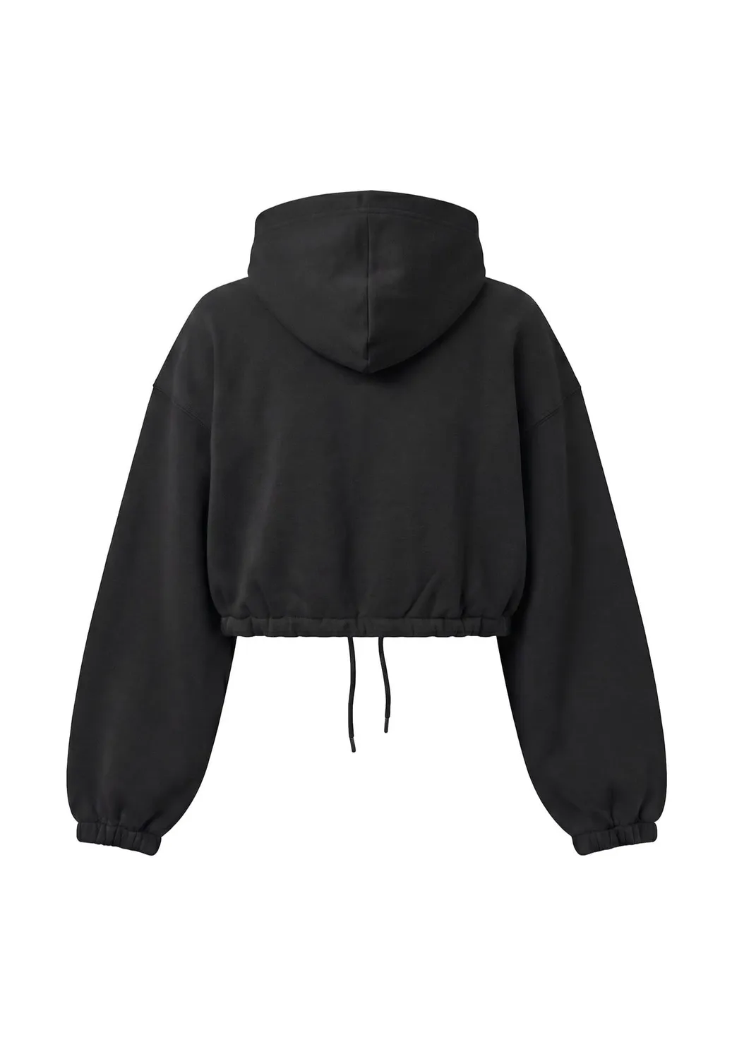 Impericon Ladies Fluffy Cropped Black Zipper Sweatjacke