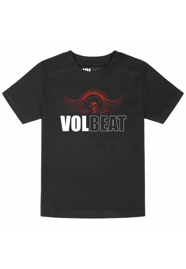 Impericon Skullwing Kids T-Shirt Schwarz