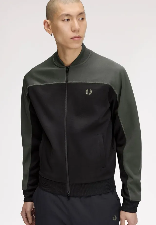 Impericon Colour Block Track Field Green Trainingsjacke grün