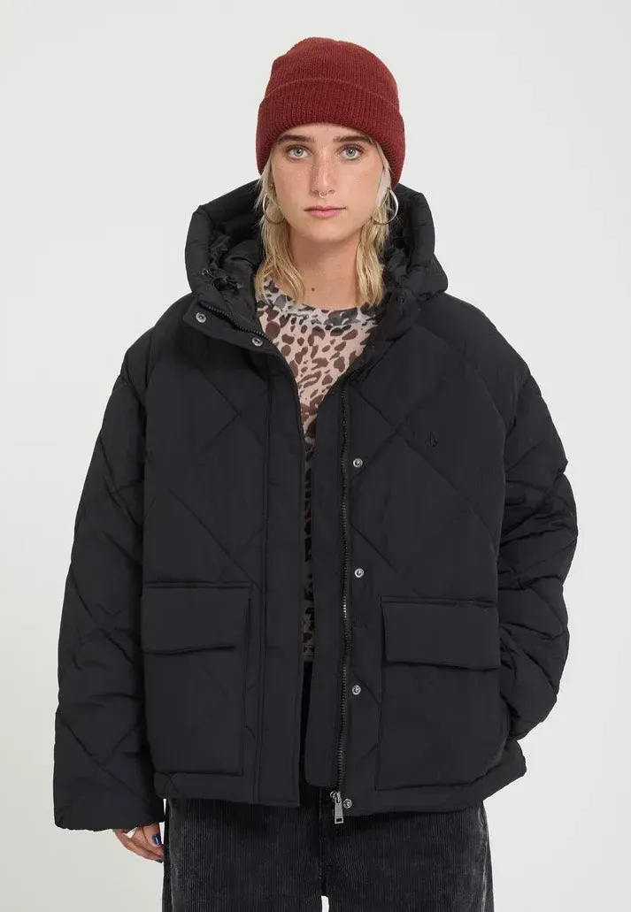 Impericon Out Of Boxy Puff Jacke Schwarz Damen