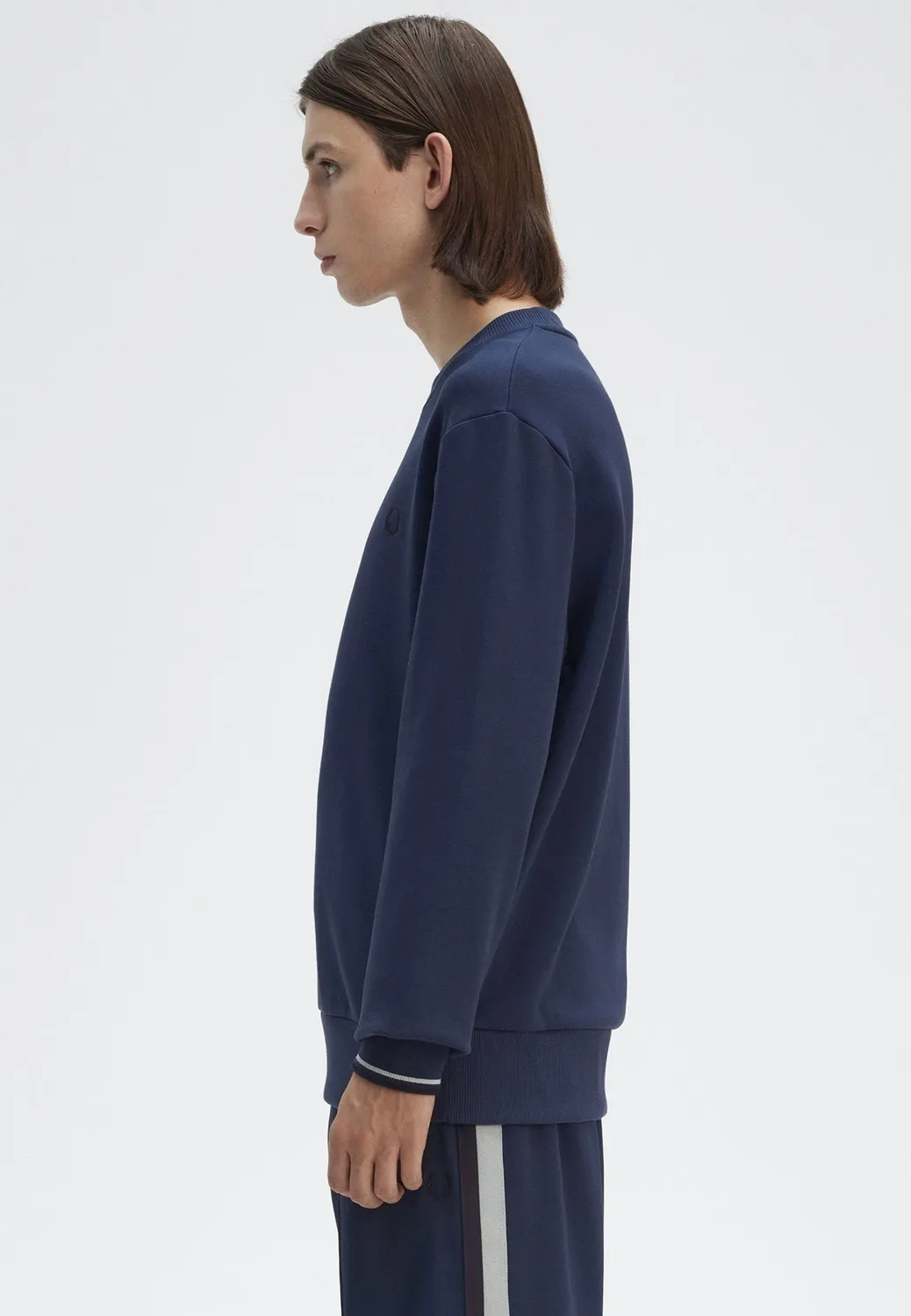 Crew Neck Tennis Blue Sweater blau Longsleeve