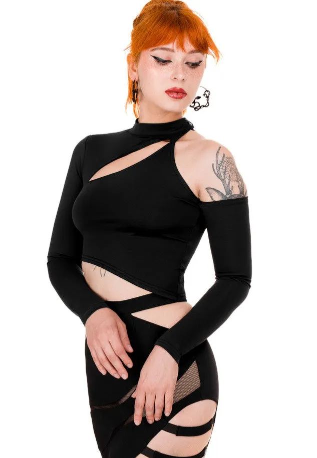 Impericon Delaney Asymmetric Rock Schwarz Split