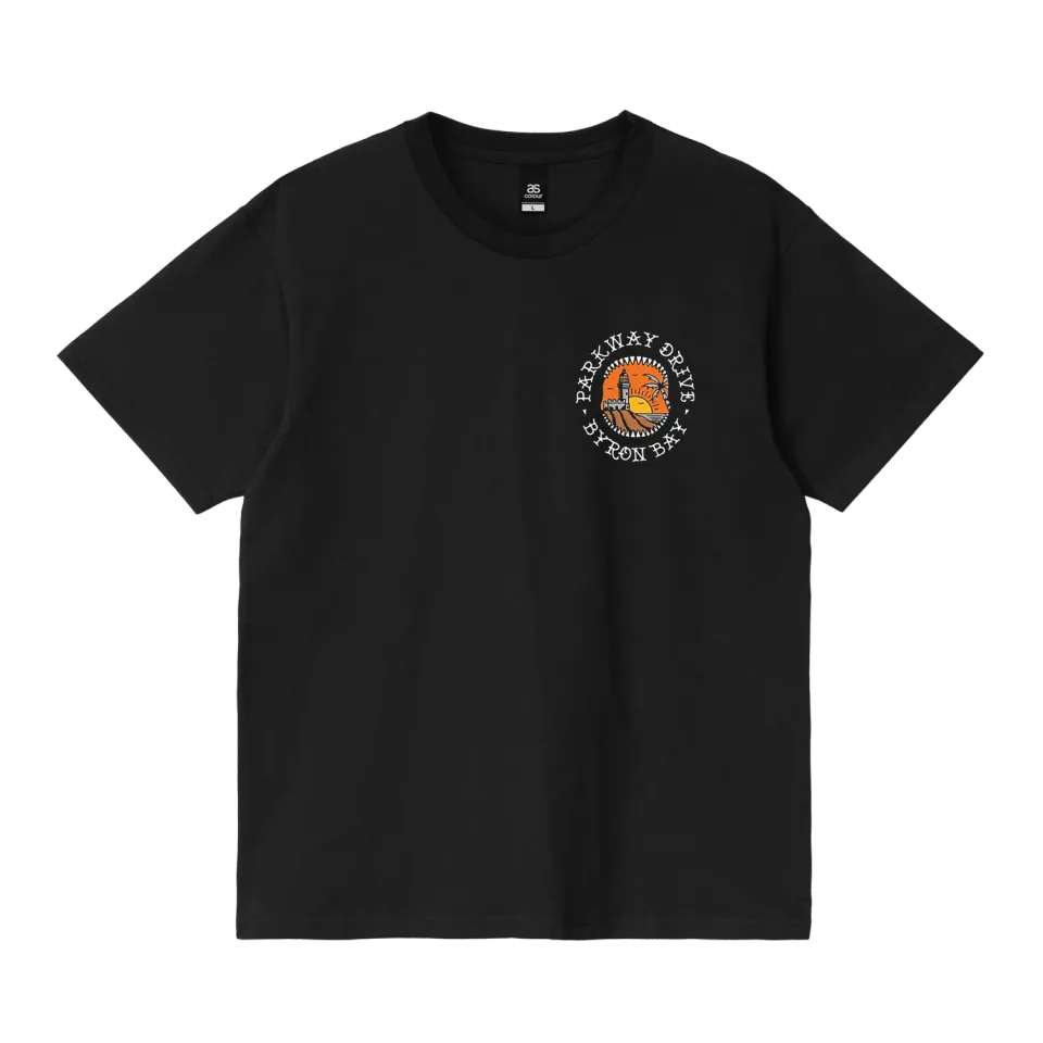 Parkway Drive Byron Shark Lighthouse T-Shirt schwarz relaxed