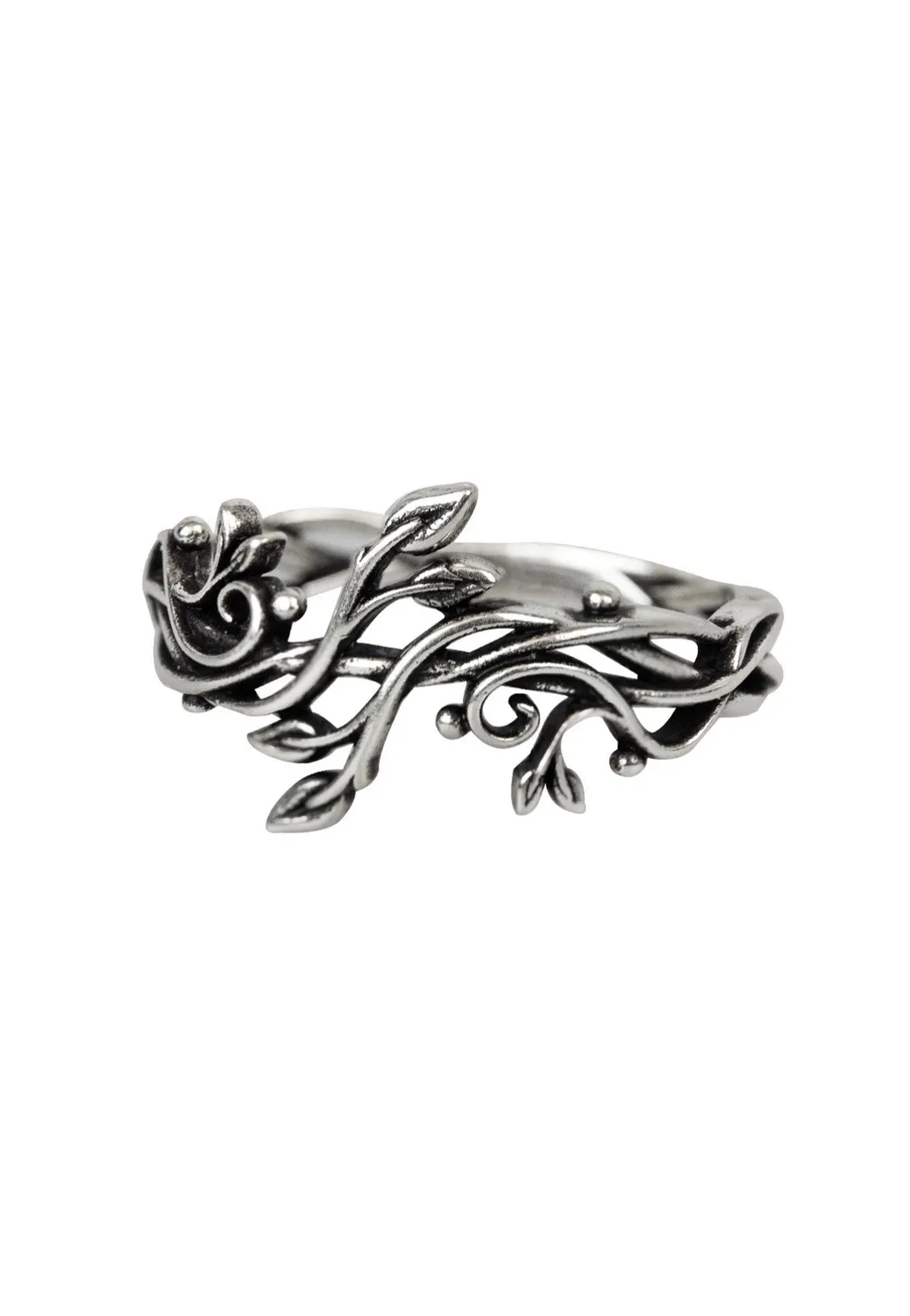 Impericon Leaves ll Silver Ring silber Gothic