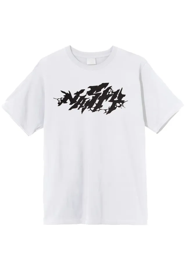 Impericon Anti Social T-Shirt Weiß Jersey