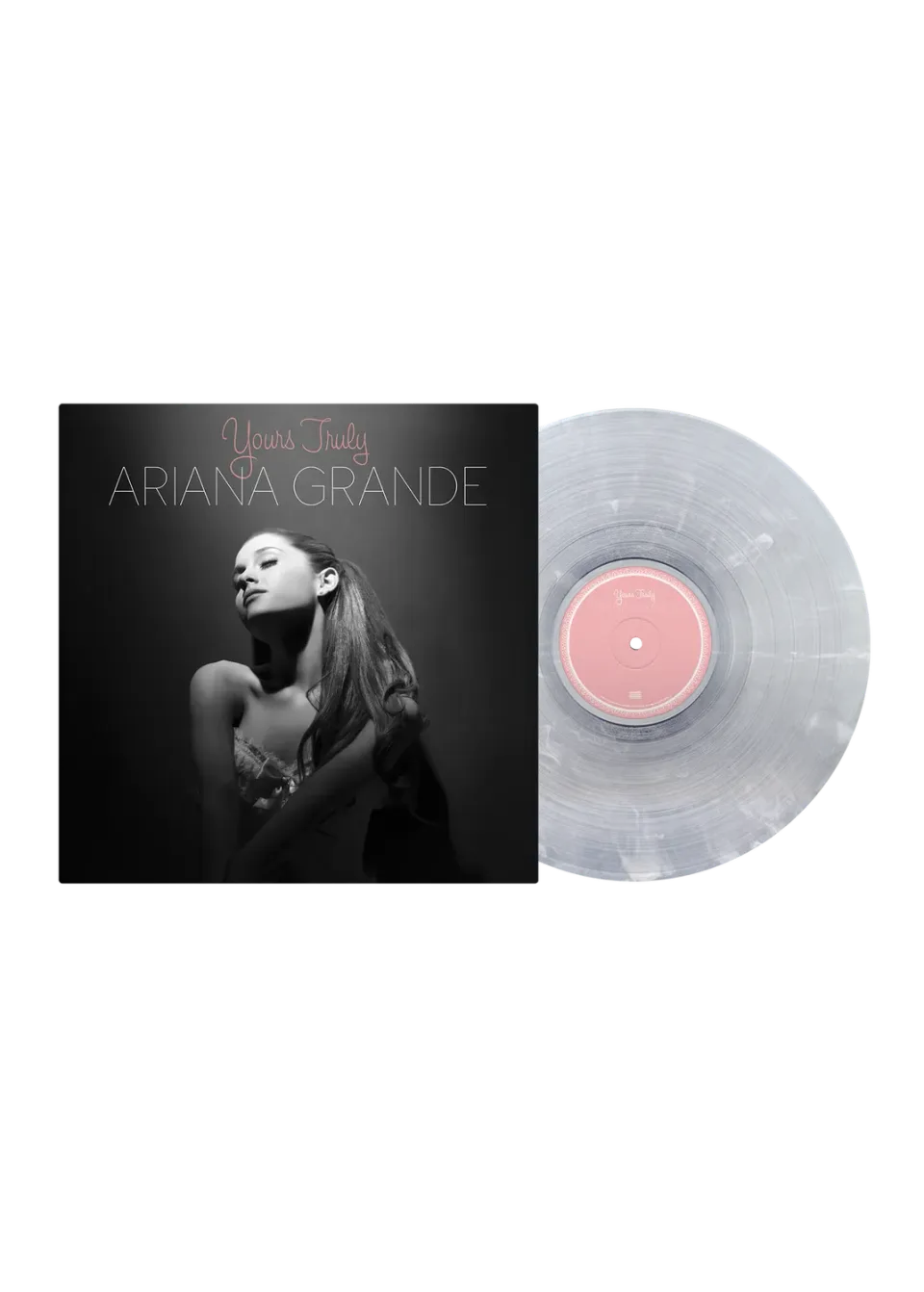 Ariana Grande Yours Truly LP Vinyl clear-white-swirl