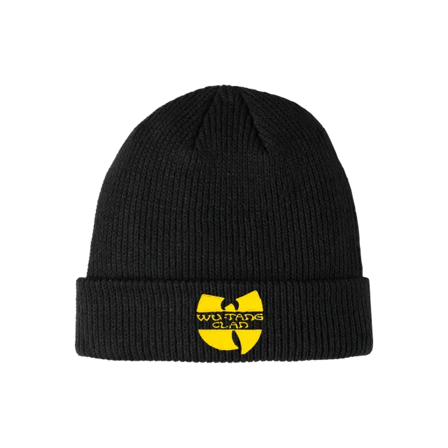 Wu-Tang Classic Beanie Mütze schwarz Stick-Logo