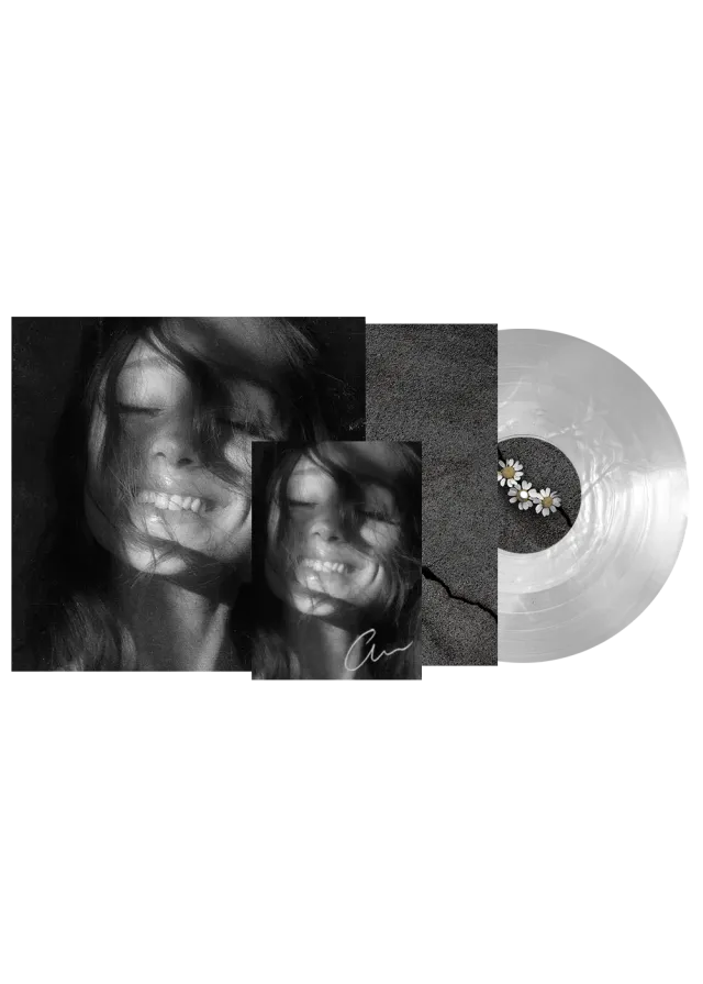 Ariana Grande Petal LP translucent white Vinyl signiert