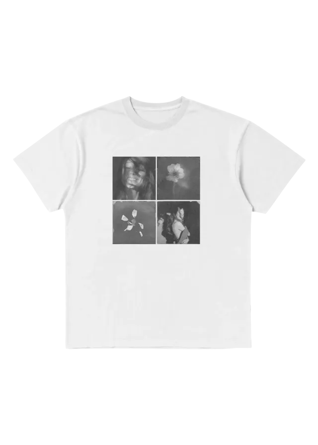 Ariana Grande Petal Tile Photo T-Shirt Backprint Shirt