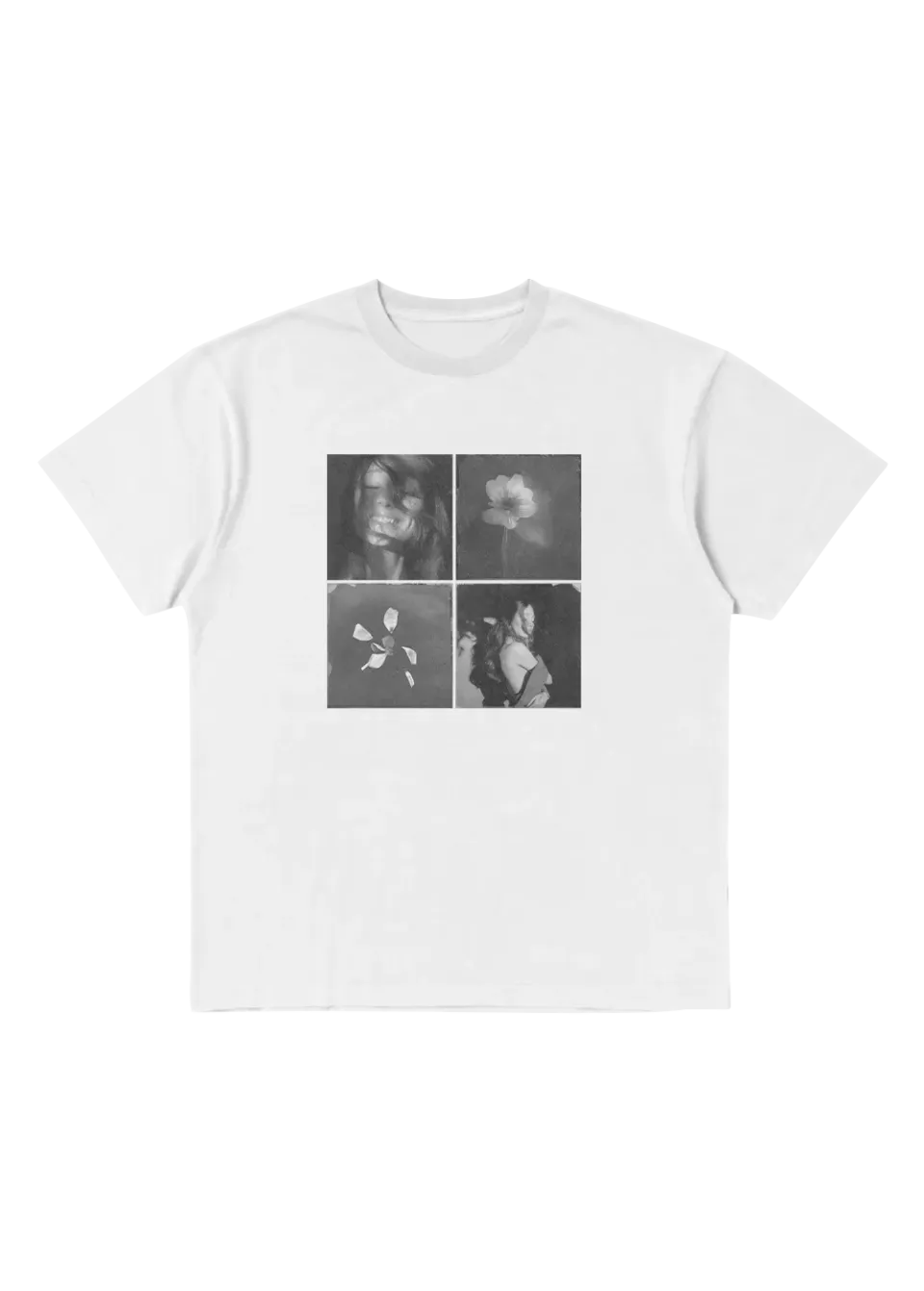 Ariana Grande Petal Tile Photo T-Shirt Backprint Shirt