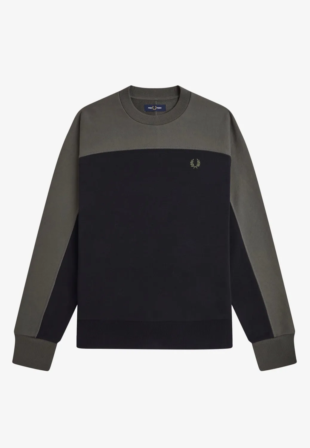 Colour Block Black Sweater schwarz Streetwear