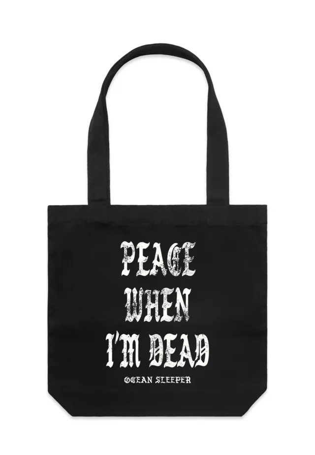 Impericon Peace When I'm Dead Totebag schwarz Baumwolle