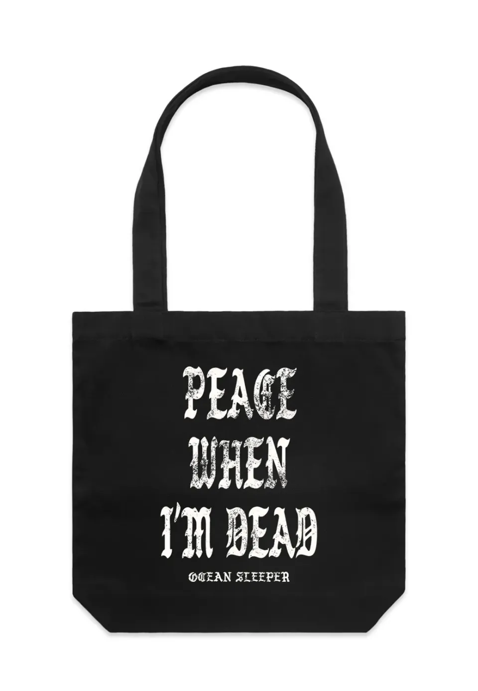 Impericon Peace When I'm Dead Totebag schwarz Baumwolle