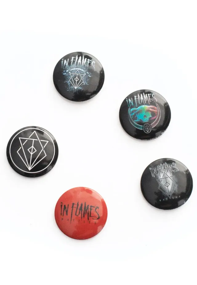 Impericon Battles Button Set 5er Metall bunt