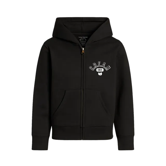 Wu-Tang CREAM University Hoodie Kinder Schwarz Zip