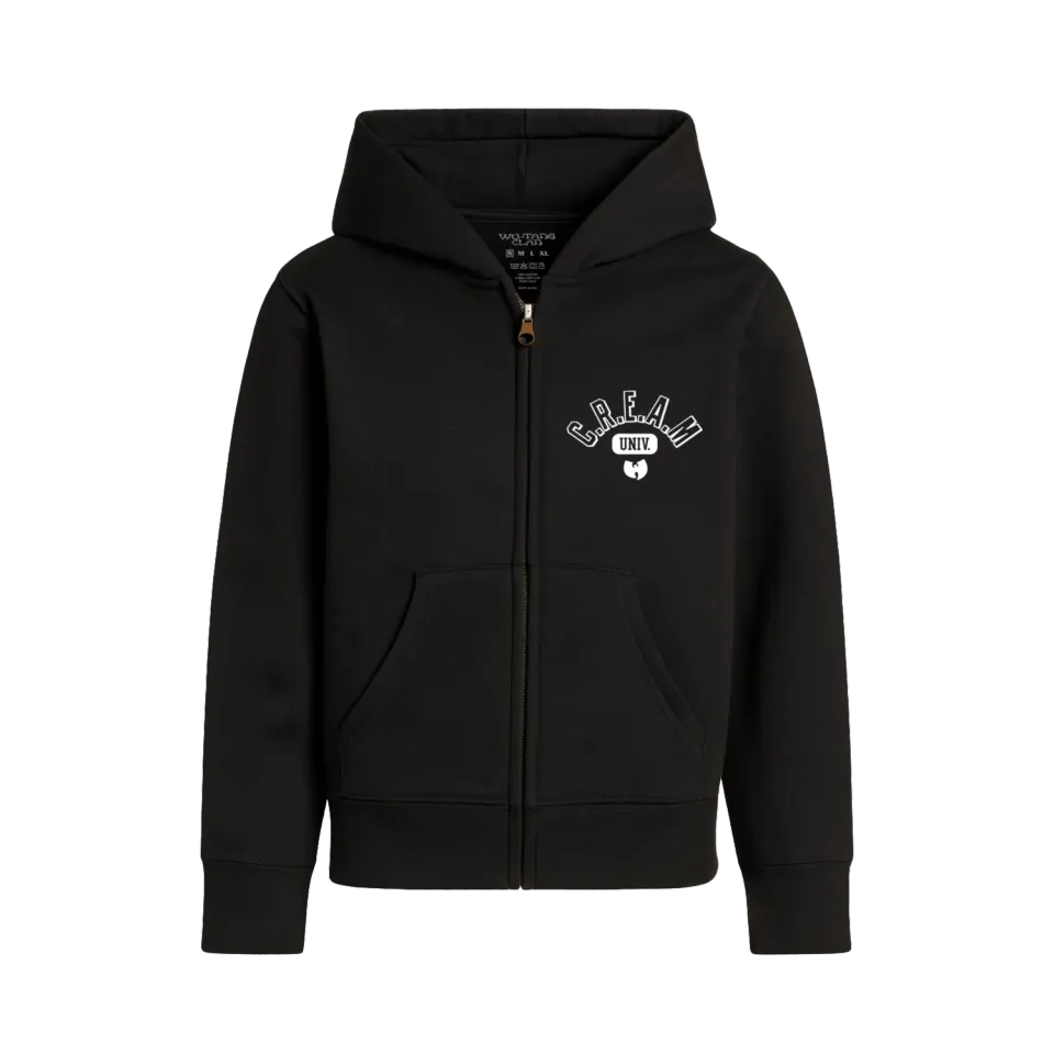 Wu-Tang CREAM University Hoodie Kinder Schwarz Zip