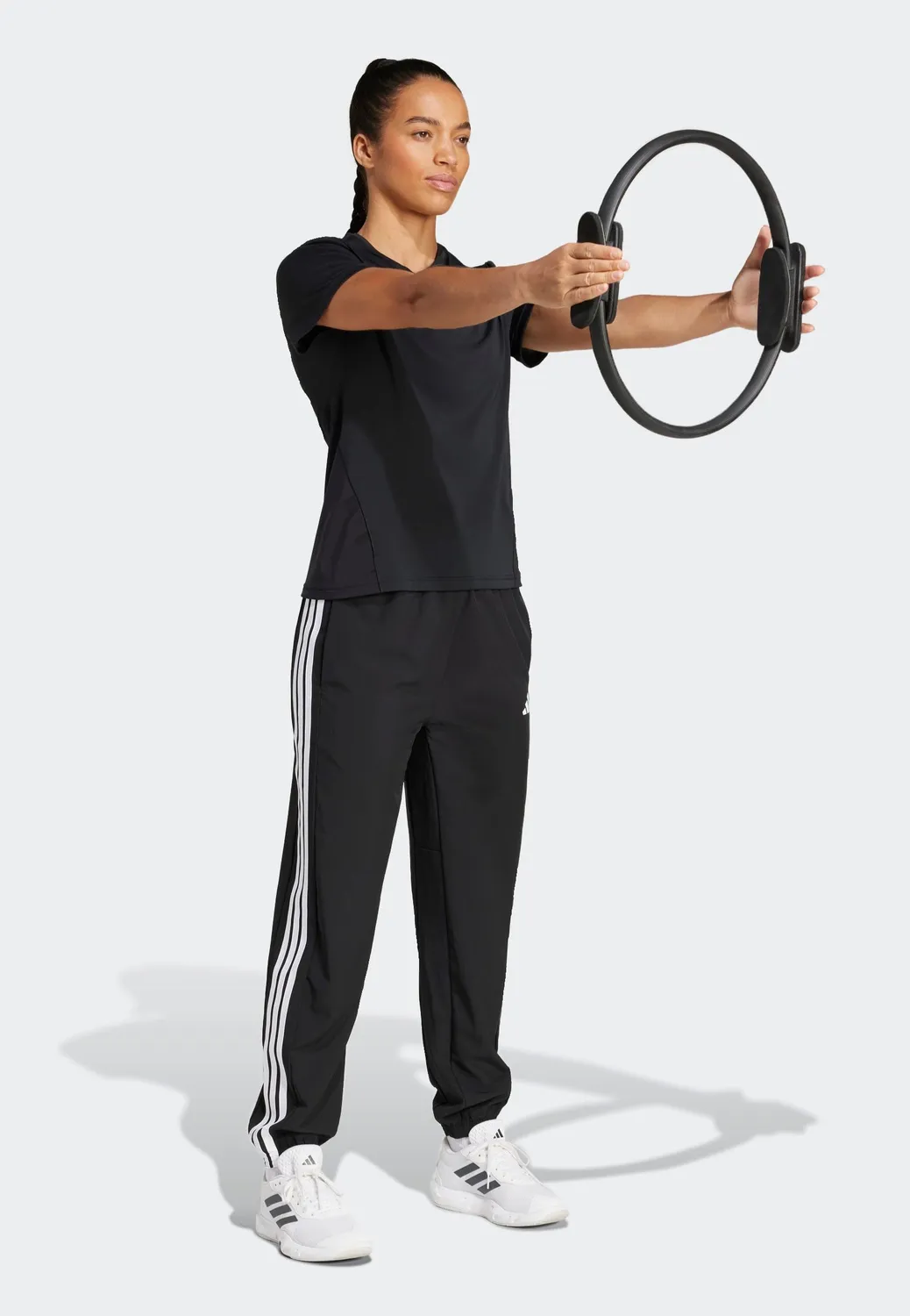 adidas Workout Essentials 3-Stripes Jogginghose Schwarz