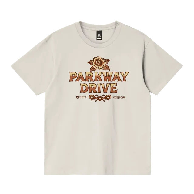 Parkway Drive Killing Horizons Tattoo Flash T-Shirt bone Baumwolle