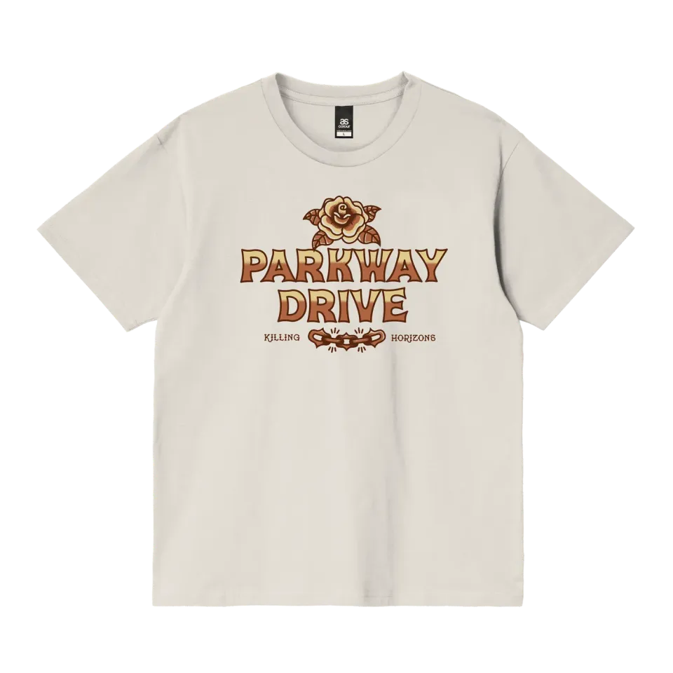 Parkway Drive Killing Horizons Tattoo Flash T-Shirt bone Baumwolle