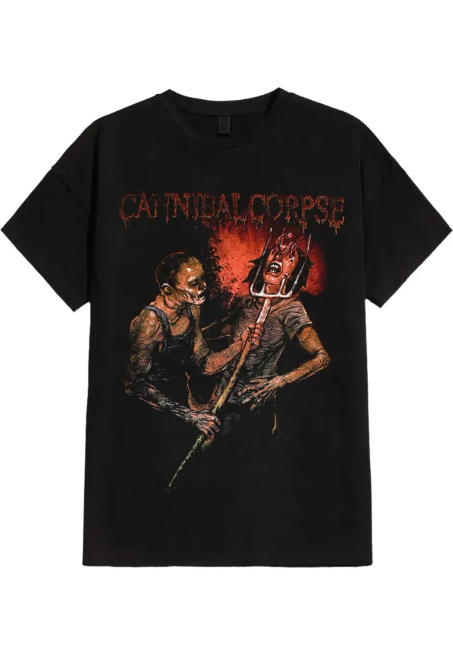 Impericon Pitch Fork Impalement T-Shirt Schwarz Death Metal