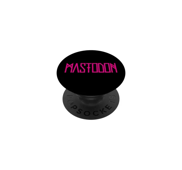 Mastodon Neon Pink Logo PopGrip klebend