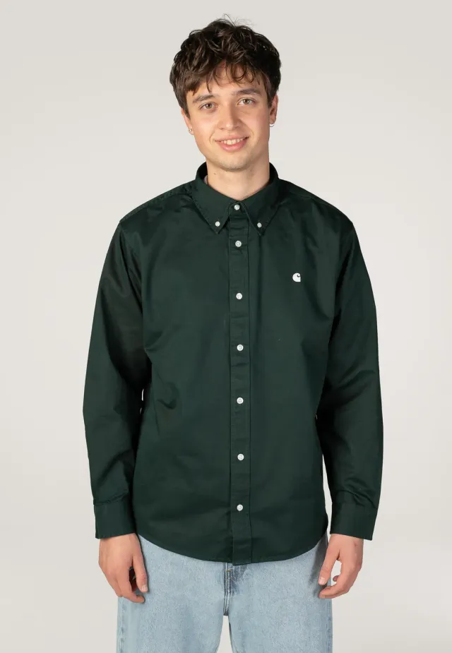 Impericon OG Madison Dark Scarab Hemd grün Twill