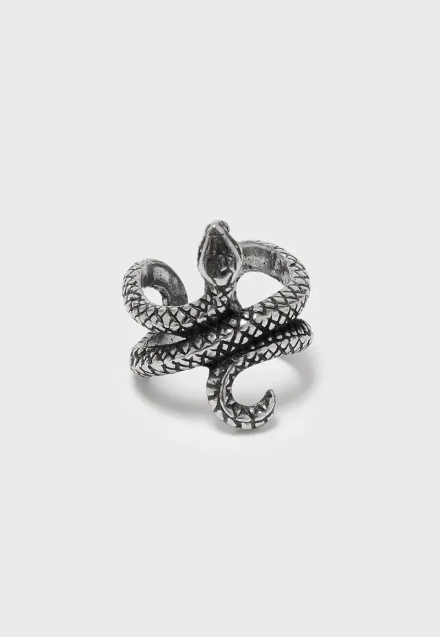 Impericon Vipers Sting Adjustable Silver Ring S/M silber