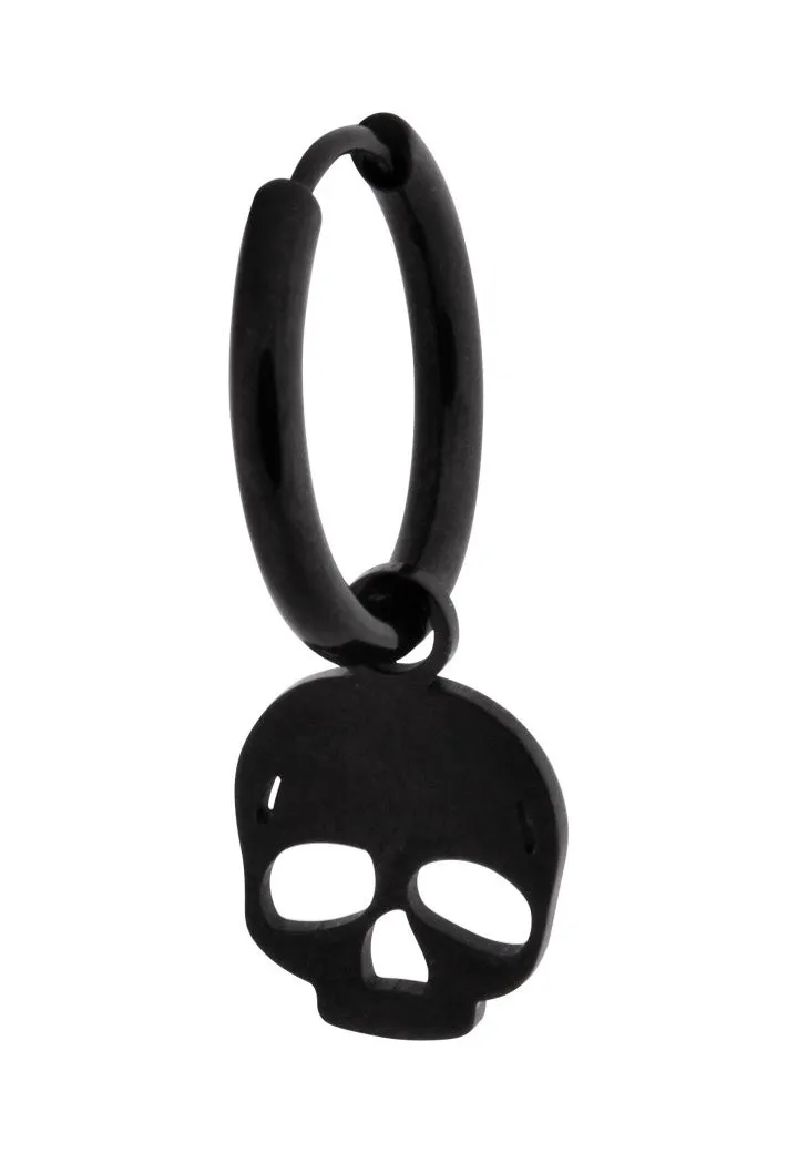 Impericon Little Skull Black Ohrringe schwarz Paar