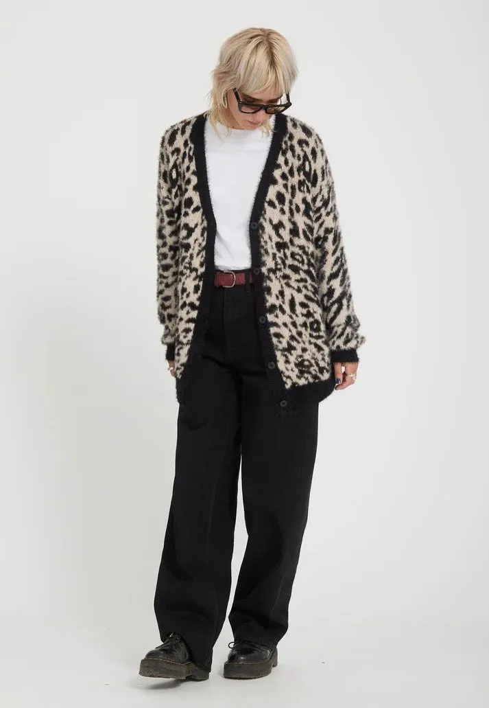 Impericon Tigardi Animal Print Cardigan braun