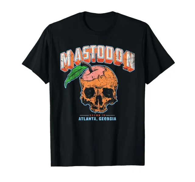Mastodon Peach Skull T-Shirt Herren schwarz Gr. L