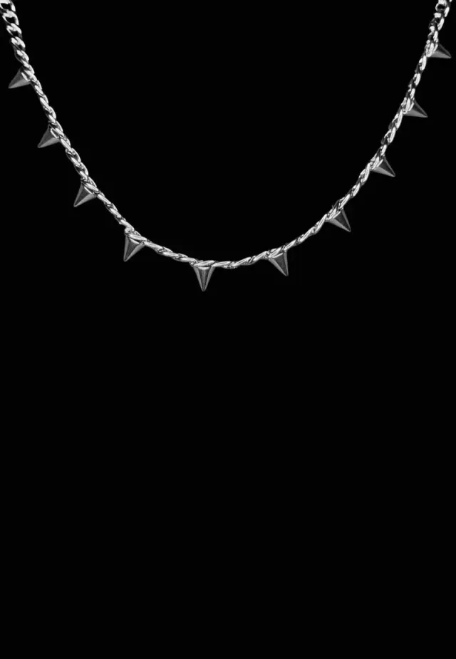 Impericon Spike Silver Choker Silber Onesize Metall