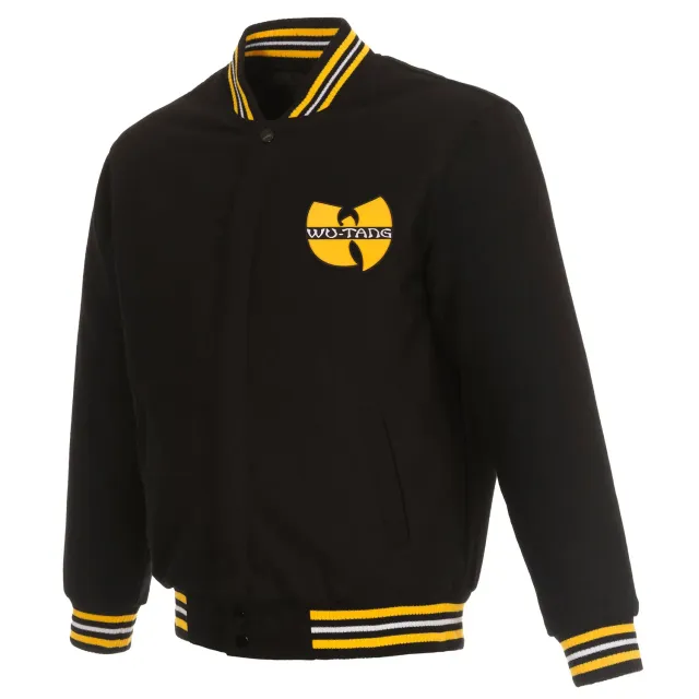 Wu-Tang Classic Logo Varsity Jacke Wolle reversible