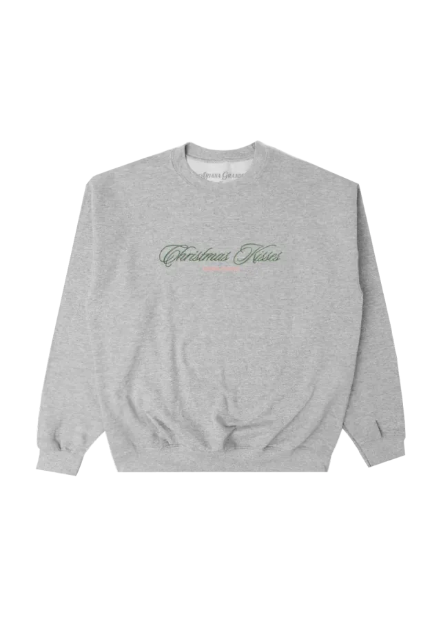 Ariana Grande Christmas Kisses Crewneck Stickerei Baumwolle