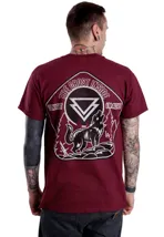 The Ghost Inside Mountain Maroon T-Shirt bordeaux Hardcore