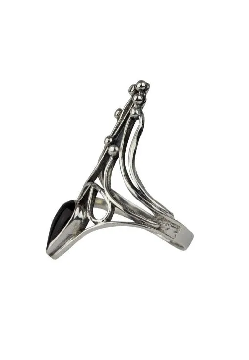 Impericon Black Nail Ring silber-schwarz Metall